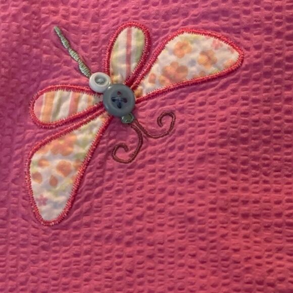 Size 6 Specialty Girl sleeveless zippered back closure pink butterflies dress - Picture 5 of 14